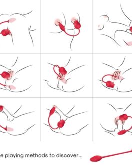 ARMONY – STIMOLATORE E VIBRATORE ROSA 2 IN 1 CON ASPIRAZIONE E CODA ROSSA 10 MODALITÀ