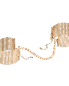 BIJOUX – DÉSIR MÉTALLIQUE MANETTE IN RETE DI METALLO DORATO