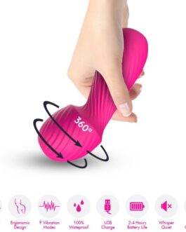 ARMONY – MASSAGGIATORE DAZZLE E VIBRATORE PICCOLO FUCSIA