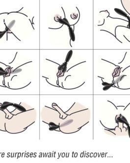 ARMONY – MASSAGGIATORE E VIBRATORE Y-WAND DOPPIA TESTA NERO
