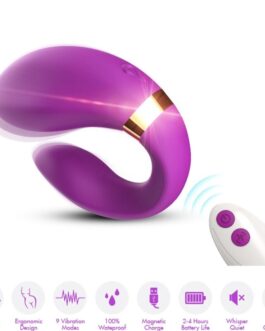 ARMONY – VIBRATORE A MEZZALUNA PER COPPIA TELECOMANDO VIOLA