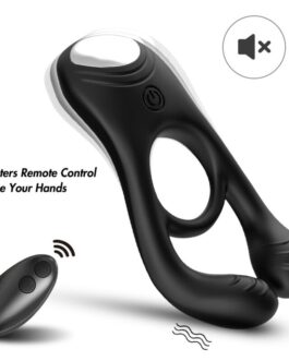 ARMONY – VEYRON DOPPIO ANELLO VIBRATORE GIOCATTOLO PER COPPIA TELECOMANDO NERO