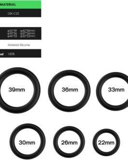 ARMONY – ANELLI IN SILICONE NERO