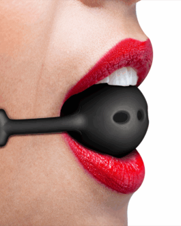 FETISH SUBMISSIVE BONDAGE - BALL GAG IN SILICONE TRASPIRANTE