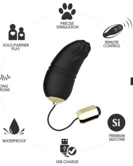 ARMONY – VIBRATORE KITTY EGG G-SPOT TELECOMANDO NERO