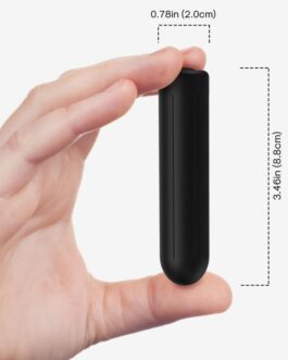 ARMONY – PROIETTILE VIBRATORE TESTATA NERA 2 CM x 8.8 CM