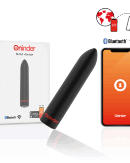 ONINDER - BERLIN VIBRATORE BULLET NERO 9 MODALITÀ 8,5 X 2 CM - APP GRATUITA