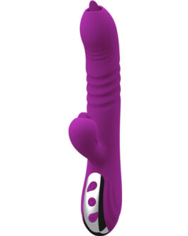 ARMONY – FAIRY VIBRATORE MULTIFUNZIONE DOPPIA LINGUA VIOLA EFFETTO CALORE