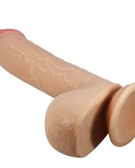 PRETTY LOVE - DILDO REALISTICO SERIE SLIDING SKIN CON VENTOSA SCORREVOLE DELLA PELLE FLESH 23,4 CM
