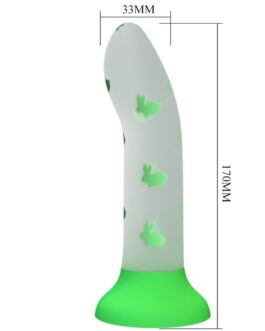 PRETTY LOVE - DILDO MAGICO NIGHTFALL SENZA VIBRAZIONI VERDE LUMINOSO