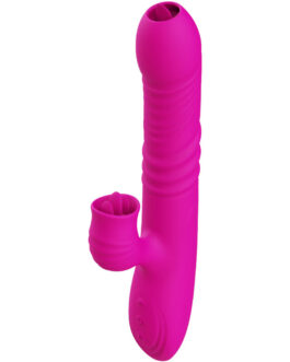 ARMONY – FANNY VIBRATORE MULTIFUNZIONE DOPPIA LINGUA FUCSIA EFFETTO CALORE