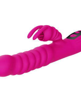 ARMONY – VIBRATORE MULTIFUNZIONE RABBIT DOUBLE TONGUE FUCSIA EFFETTO CALORE