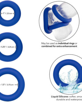 CALEXOTICS – ADMIRAL SET ANELLI PER IL CAZZO BLU