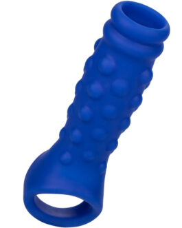 CALEXOTICS - ADMIRAL COPERTURA PER PENE CON PERLINE IN SILICONE LIQUIDO BLU