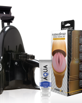 FLESHLIGHT – STAMINA GO TRAINING UNIT LADY + LANCIO UNIVERSALE + LUBRIFICANTE AQUA QUALITÀ 50 ML