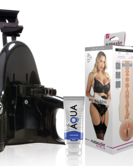 FLESHLIGHT – MIA MALKOVA VAGINA LVL UP + LANCIO UNIVERSALE + LUBRIFICANTE AQUA QUALITÀ 50 ML