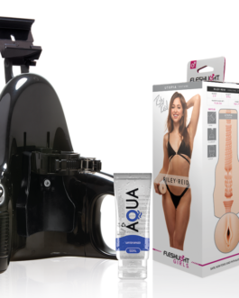 FLESHLIGHT – VAGINA RILEY REID UTOPIA + LANCIO UNIVERSALE + LUBRIFICANTE AQUA QUALITÀ 50 ML