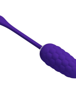PRETTY LOVE – UOVO VIBRANTE CON TEXTURE MARINA RICARICABILE VIOLA