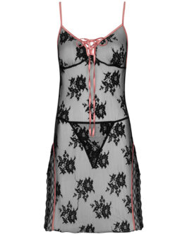 LIVCO CORSETTI FASHION – KARONIN LC 90628 FALDA + PANTY NEGRO