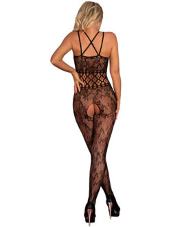 LIVCO CORSETTI FASHION – JUNONNA LC XG049 BODYSTOCKING NERO TAGLIA UNICA