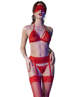 CHILIROSE – CR 4467 SET CUATRO PIEZAS ROJO S/M