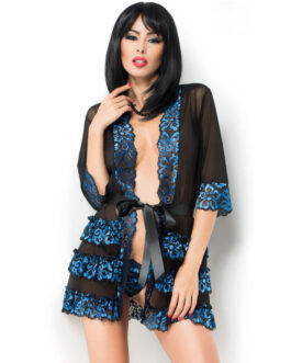 CHILIROSE – CR 3837 PEGNOIR AZUL  NEGRO S/M