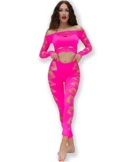 CHILIROSE – CR 4632 TOP E PANTALONE FUCSIA S/L