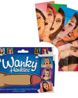 SPENCER & FLEETWOOD - WANKY HANKIES 7 FAZZOLETTI DA DONNA EXTRA LARGE