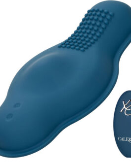 CALEXOTICS – MASSAGGIATORE PILOTA TELECOMANDO DOPPIO MOTORE BLU