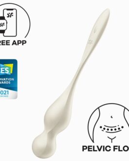 SATISFYER – LOVE BIRDS SFERE KEGEL VIBRANTI BIANCHE