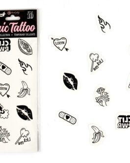 SECRET PLAY - SET DI 10 TATUAGGI TEMPORANEI DELLA COLLEZIONE CANDY
