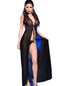 CHILIROSE – CR 3275 BABYDOLL LARGO  TANGA ROJO S/M