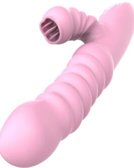 ARMONY - VIBRATORE MULTIFUNZIONE CON LINGUA STIMOLANTE EFFETTO CALORE ROSA