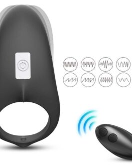 ARMONY – ANELLO VIBRATORE SHARK PER TELECOMANDO DI COPPIA NERO