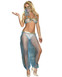 SUBBLIME – SET DE LENCERIA INDIA STYLE AZUL S/M