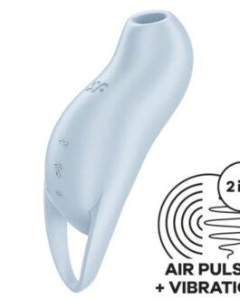 SATISFYER - POCKET PRO 1 STIMOLATORE CLITORIDE AZZURRO