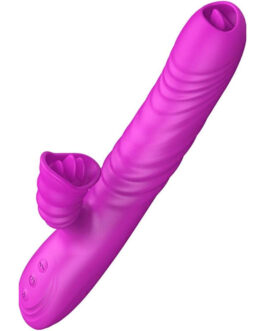 ARMONY – ANGELIA VIBRATORE MULTIFUNZIONE DOPPIA LINGUA VIOLA EFFETTO CALORE