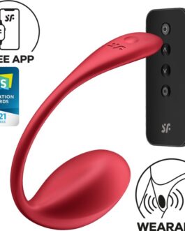 SATISFYER – SHINY PETAL STIMOLATORE CON TELECOMANDO G-POINT ROSSO APP GRATUITA