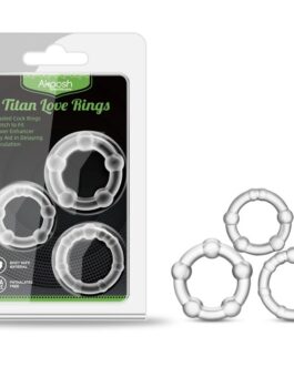 ARMONY – TITAN LOVE ANELLO CON PERLINE CARNE