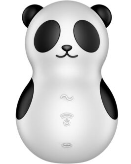 SATISFYER – POCKET PANDA STIMOLATORE E VIBRATORE IN BIANCO E NERO