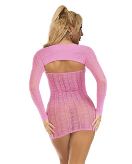 SUBBLIME – 952471 VESTITO A RETE ROSA TAGLIA UNICA