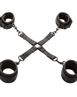 CALEXOTICS – NOCTURNAL CONNETTORE HOG TIE CUERO REGOLABILE NERO