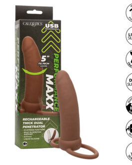 CALEXOTICS – MAXX THICK DUAL PENETRATOR 10 VIBRAZIONI MARRONE
