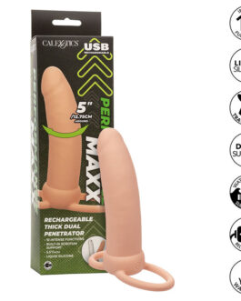 CALEXOTICS – MAXX THICK DUAL PENETRATOR 10 VIBRAZIONI CARNE