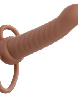 CALEXOTICS – MAXX RIBBED DUAL PENETRATOR 10 VIBRAZIONI MARRONE