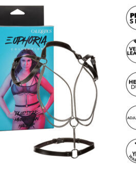 CALEXOTICS – EUPHORIA MULTICHAIN HALTER HARNESS PREMIUM TAGLIA PIÙ GRANDE
