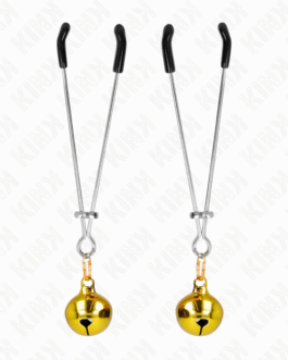 KINK – PINZE PER CAPEZZOLI A CAMPANA SOTTILE ORO 7 CM