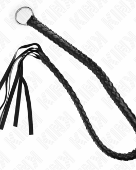 KINK – FRUSTA SERPENTE CON ANELLO MANO NERA 65 CM