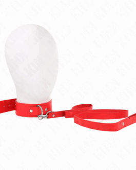 KINK – COLLANA CON CINTURA 116 CM ROJO CINTURINO REGOLABILE 32-50 CM X 8 CM