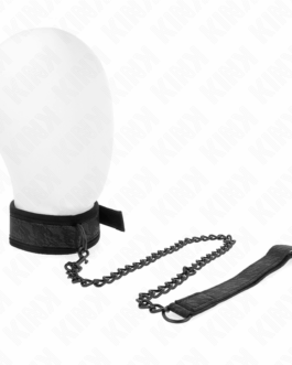 KINK – COLLARE MODELLO BASE CON GUINZAGLIO 77 CM MODELLO 5 REGOLABILE 34-54 CM X 5 CM